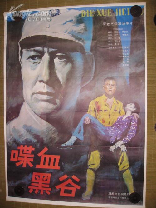 中国电影发行放映公司作者:萧湘电影制片厂老电影海报[喋血黑谷]2008