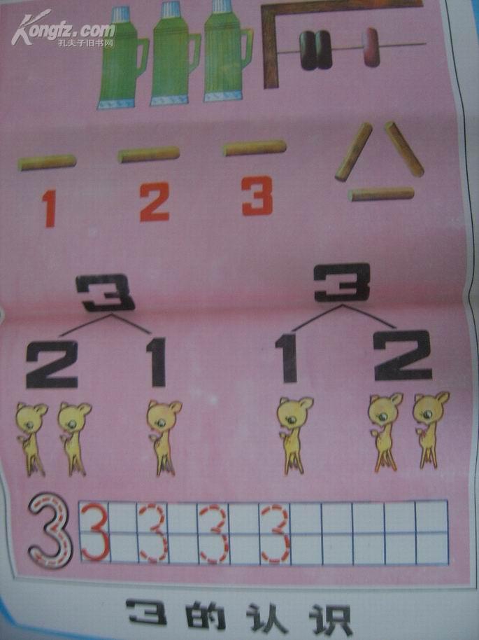 小学数学教学挂图(1)(5张,详见描述)