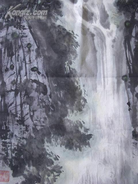 画家 王成 山水画[68x43cm]