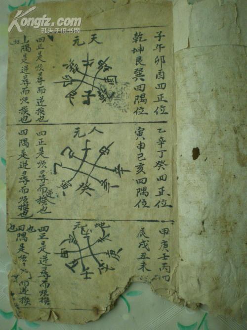 清朱墨手写地理书:关于挨星法等内容{稀见}