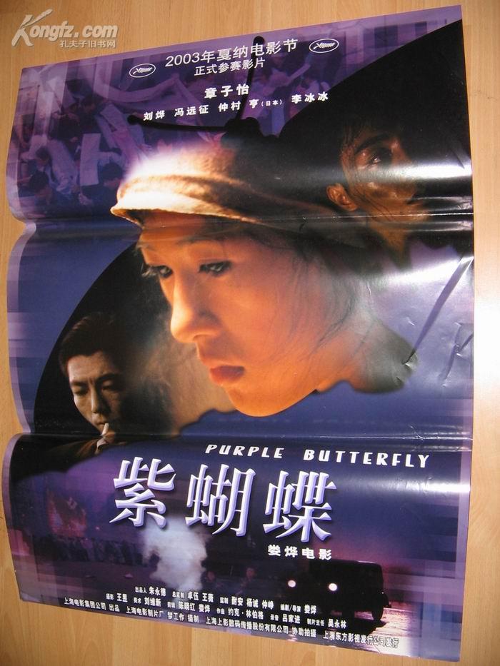 紫蝴蝶 张子怡 刘烨 原版电影海报