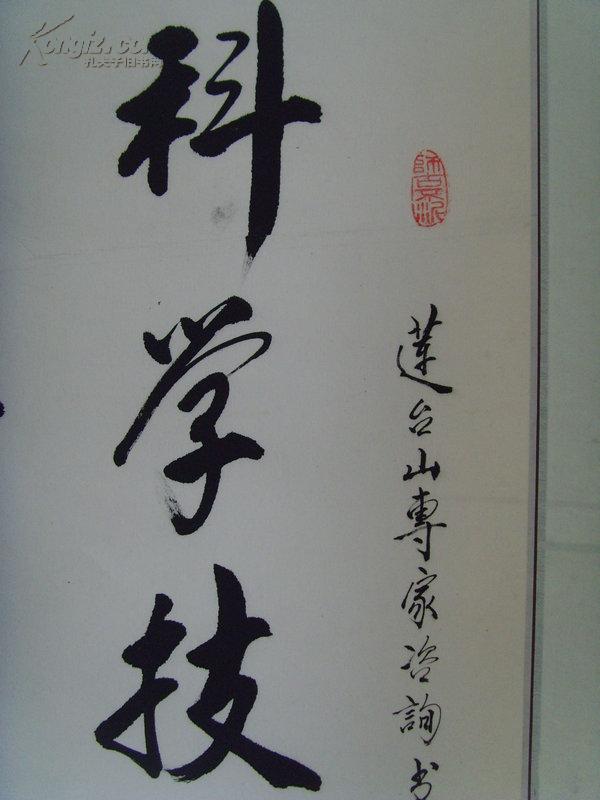 何宗贵:书法:科学技术振兴 社会经济发达/原济南市市长,省科委主任