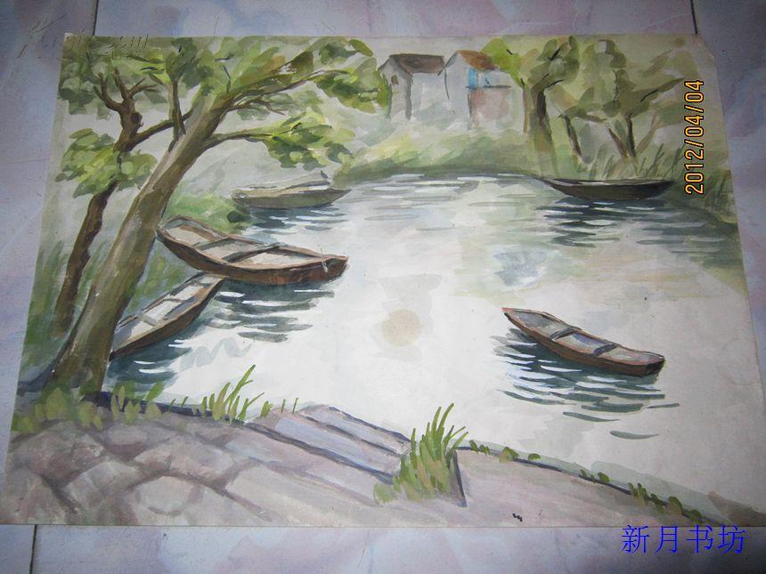 水彩画之10-风景-大约4开大小