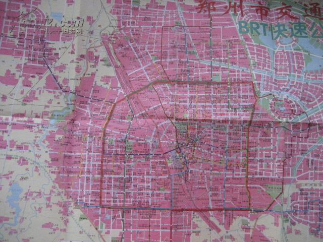 河南省郑州市交通图(4开,背面景点介绍)