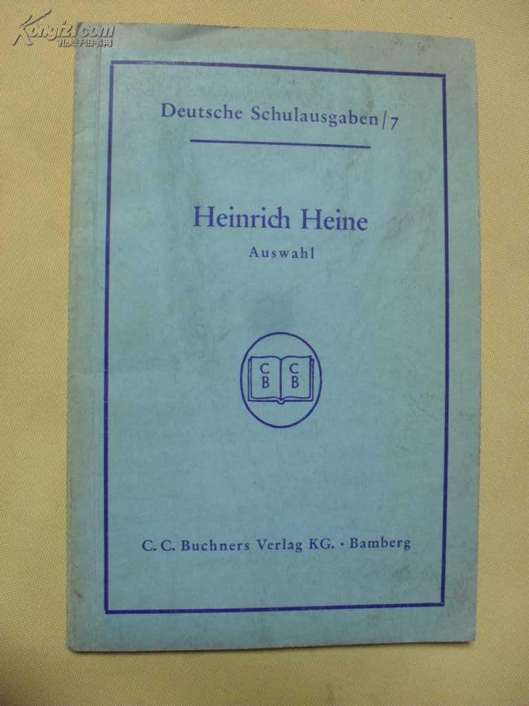 德文原版   海因里希·海涅        heinrich heine. auswahl