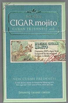 bohem cigar mojito 古巴雪茄硬烟盒