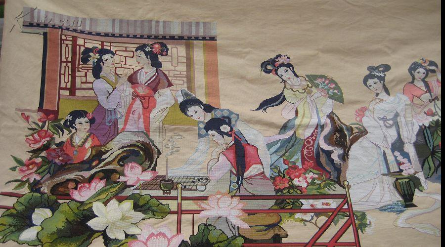 手工十字绣:红楼群芳图