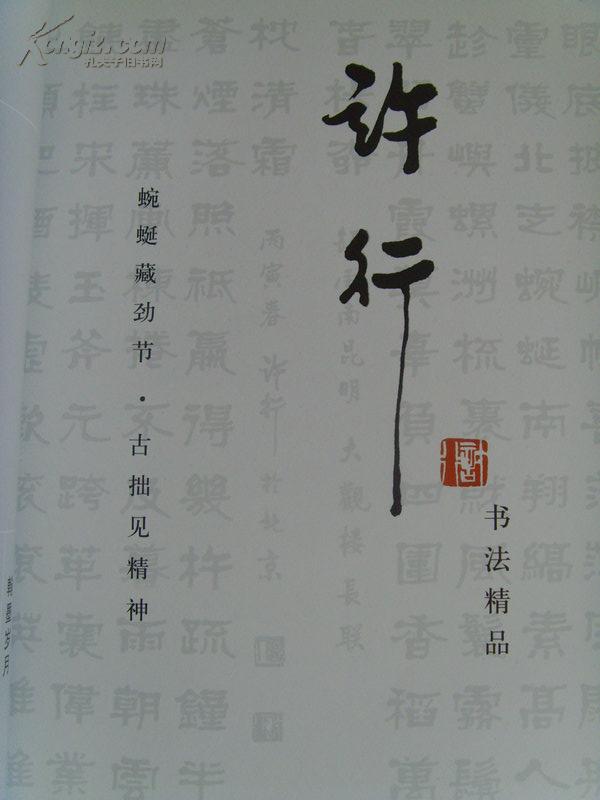 许行:《许行书法》崇文区政协副秘书长,中国书法家协会会员-35