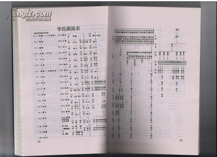 李氏文化研究(十)(有:历代世系源流表;李氏源流表;战国名将李牧世系表