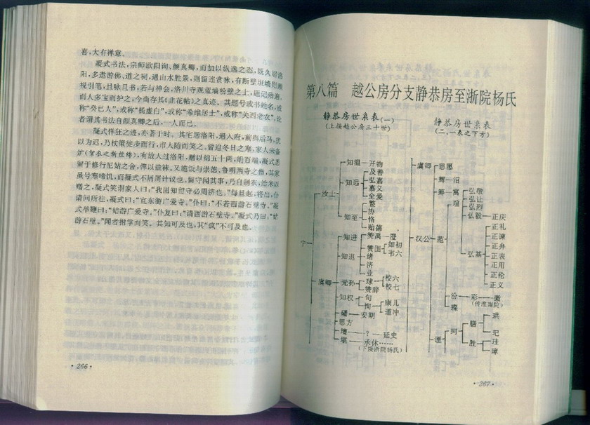 越公房世系表,宋杨家将及其后裔世系表等,是研究和编修杨氏家谱,杨氏