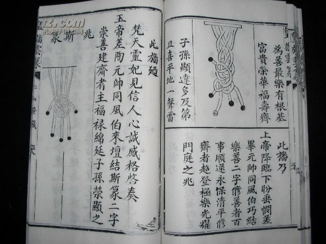 线装木刻《广成仪制》之《皇幡云篆》罕见道教结幡秘籍,内百余幅结幡
