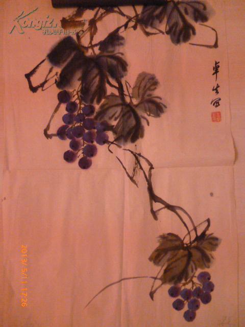 北京著名画家-王卓生绘画1幅.