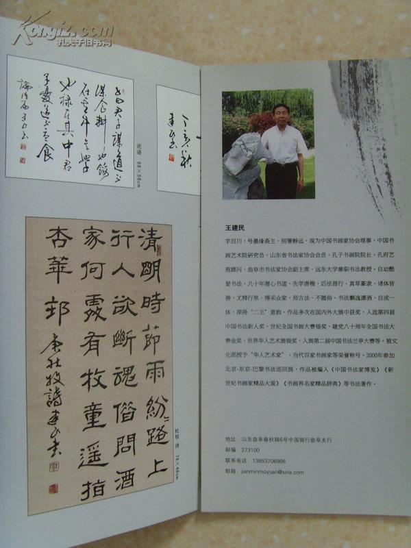 王建民:《王建民书法》中国书画家协会理事,中国书画艺术院研究员