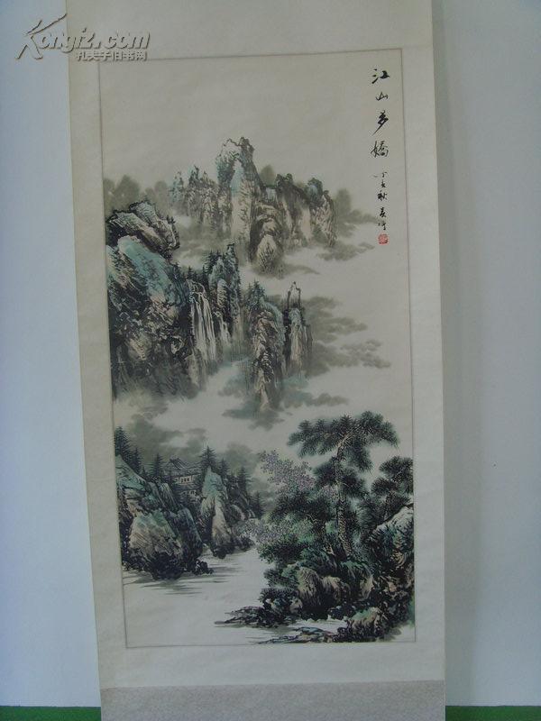 吴增:画:江山多娇之二(四尺/活画大师/中国少林寺禅画院副院长,中国