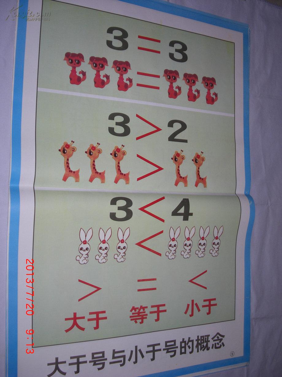 九年义务教育 小学数学教学挂图(一至六年级1-44张)