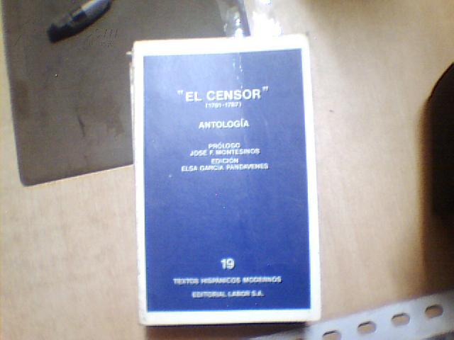 censor,chord "el censor"(1781-1787), antologia (prologo jose f.