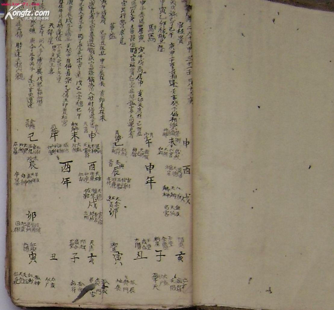 手抄星命万年历; 有十二宫安命歌,男女命相,小儿关煞等.存44页84面