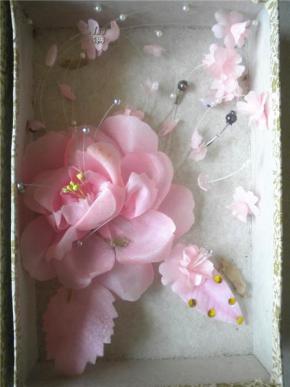 老北京的记忆~~~~~~~~新娘手工绢花(70,80年代新娘头花)d款