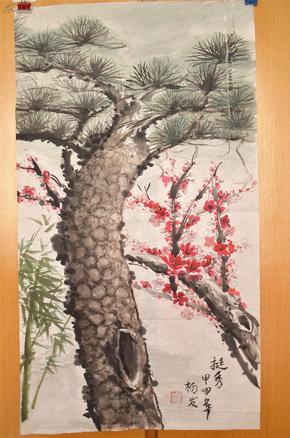 岁寒三友(挺秀,国画)