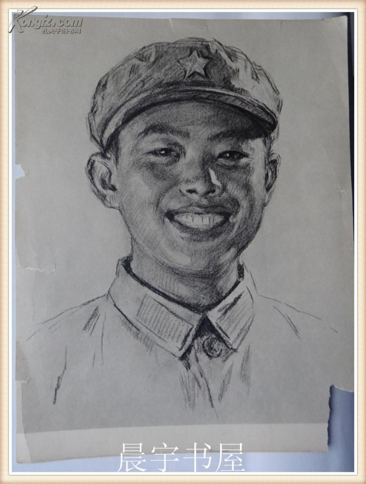 素描解放军(16开散页 1张)