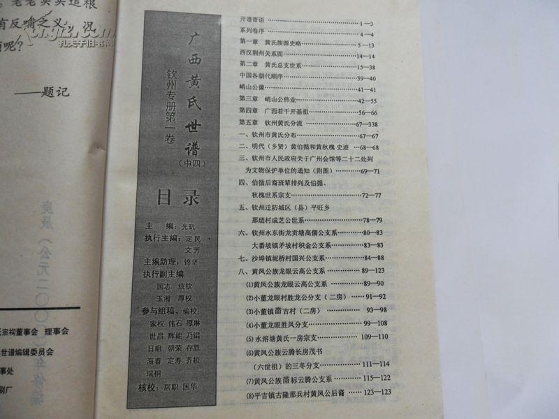 广西黄氏世谱 钦州专册 第一卷(图3)