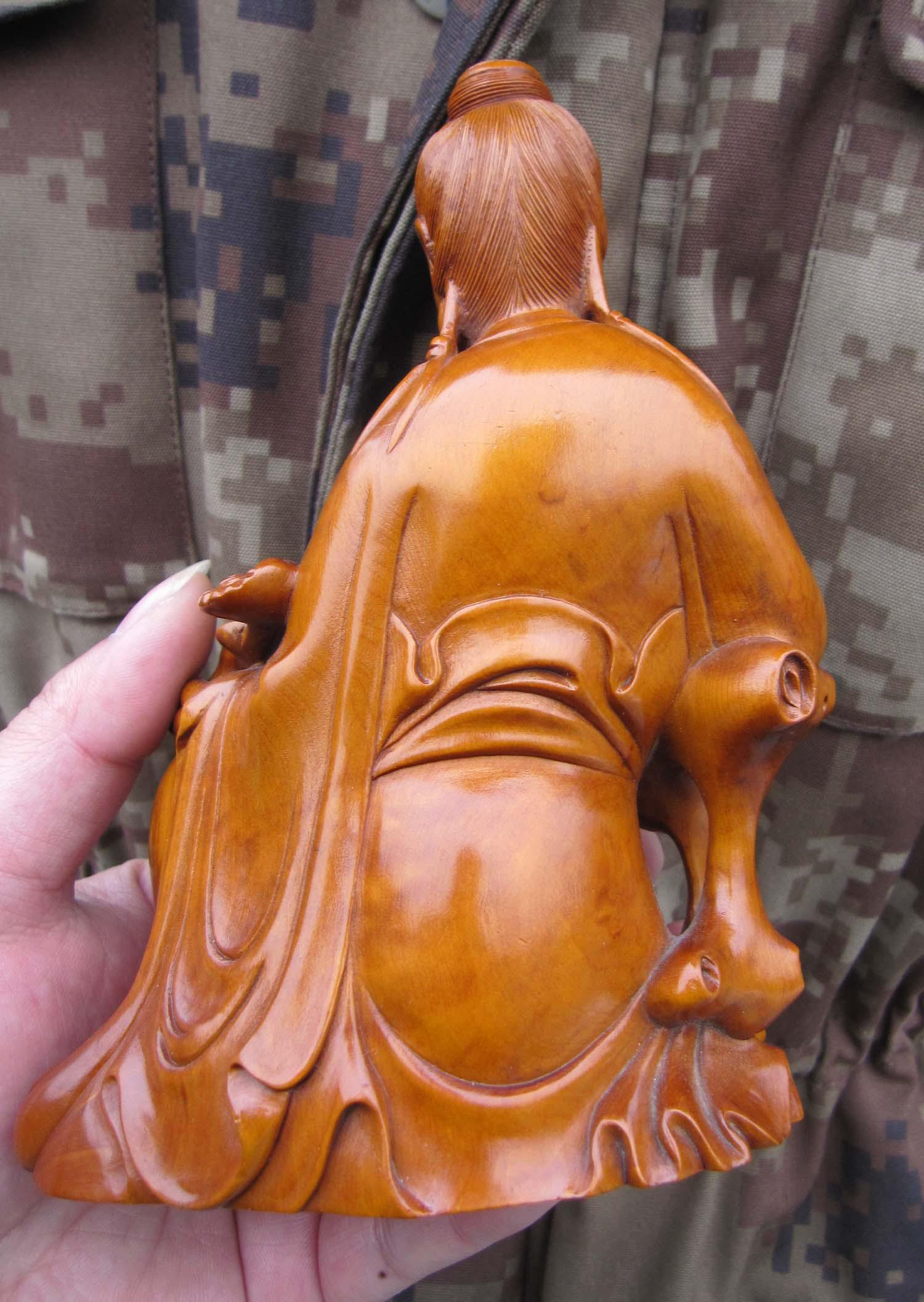 黄杨木观音摆件