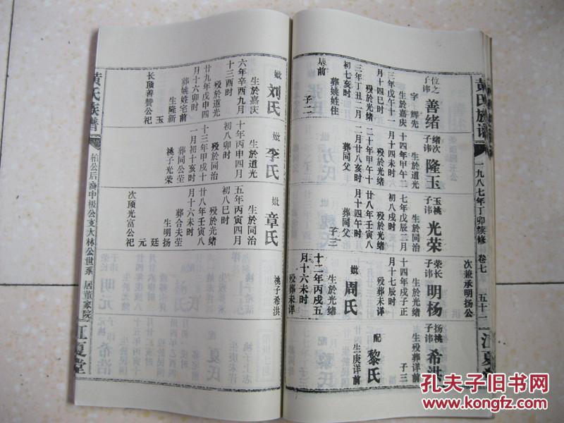 辛洲垸,黄家湾,北沼垸等地黄家仙家谱全部名字图江夏黄氏辈分表董家