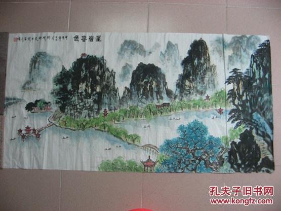 长136x宽69(cm 山水国画 纯手工绘画 宣纸 该画来自书画艺术名家