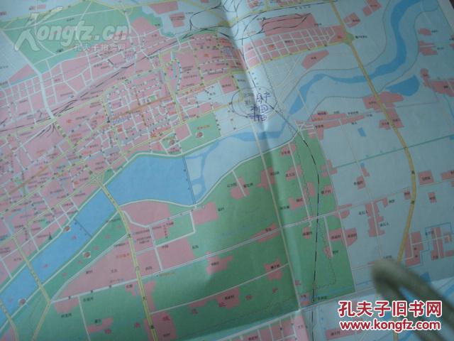2006年最新版2开有封面无标洛阳市旅游景点分布图吉利区放大图印鹿泉物业者别墅大图片