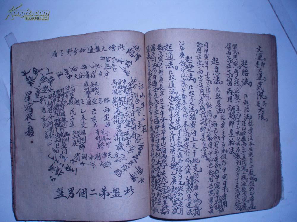 推命书(32开老版线装手抄本.字特好全一册.命理经典.详细内容见描述)