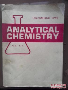anaIytical chemistry分析化学杂志(英文)1986年