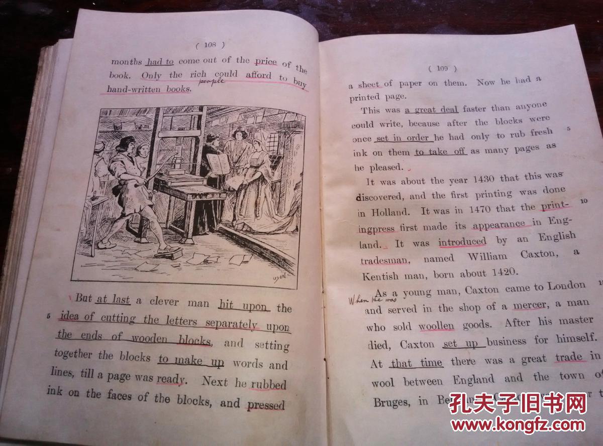 book four【明治四十五年版 大日本图书株式会社出版发行】英文课本