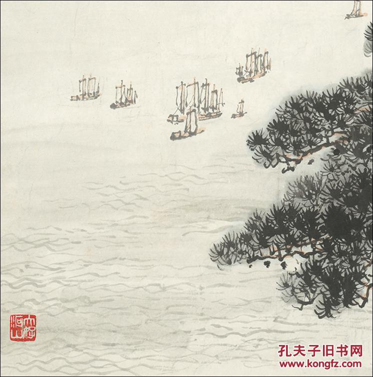 【图】钱松岩-大好河山-70.5x108cm 国画 山水 高仿真