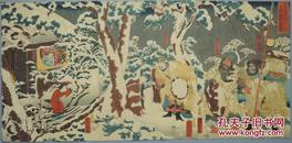 歌川国芳 通俗三国志 三顾茅庐 日本浮世绘 江户期木版画