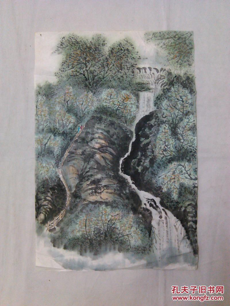 四川成都字画国画山水画无款老画心