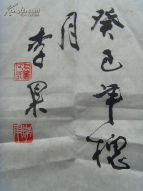 李果:书法:九天揽月(重钢老年书画研究会会长,重庆市老年书画研究会
