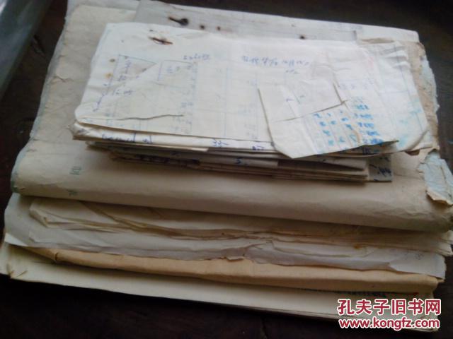 建国初地质局各种财务报表和账目