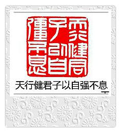 青海冻石料闲印章—天行健君子以自强不息—白文篆刻 拍品编号