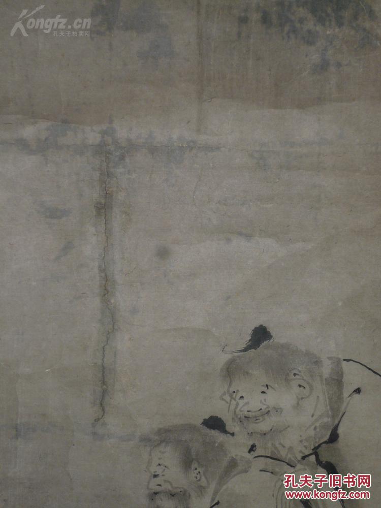 泼墨减笔法颇具梁楷之画风,与梁楷《泼墨仙人图 有异曲同工之妙!