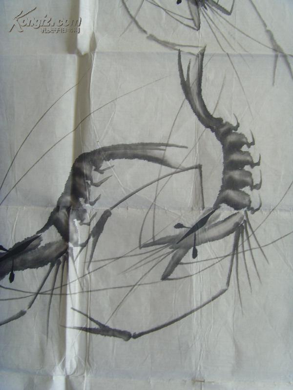 杨世威:画:虾(群龙戏水)