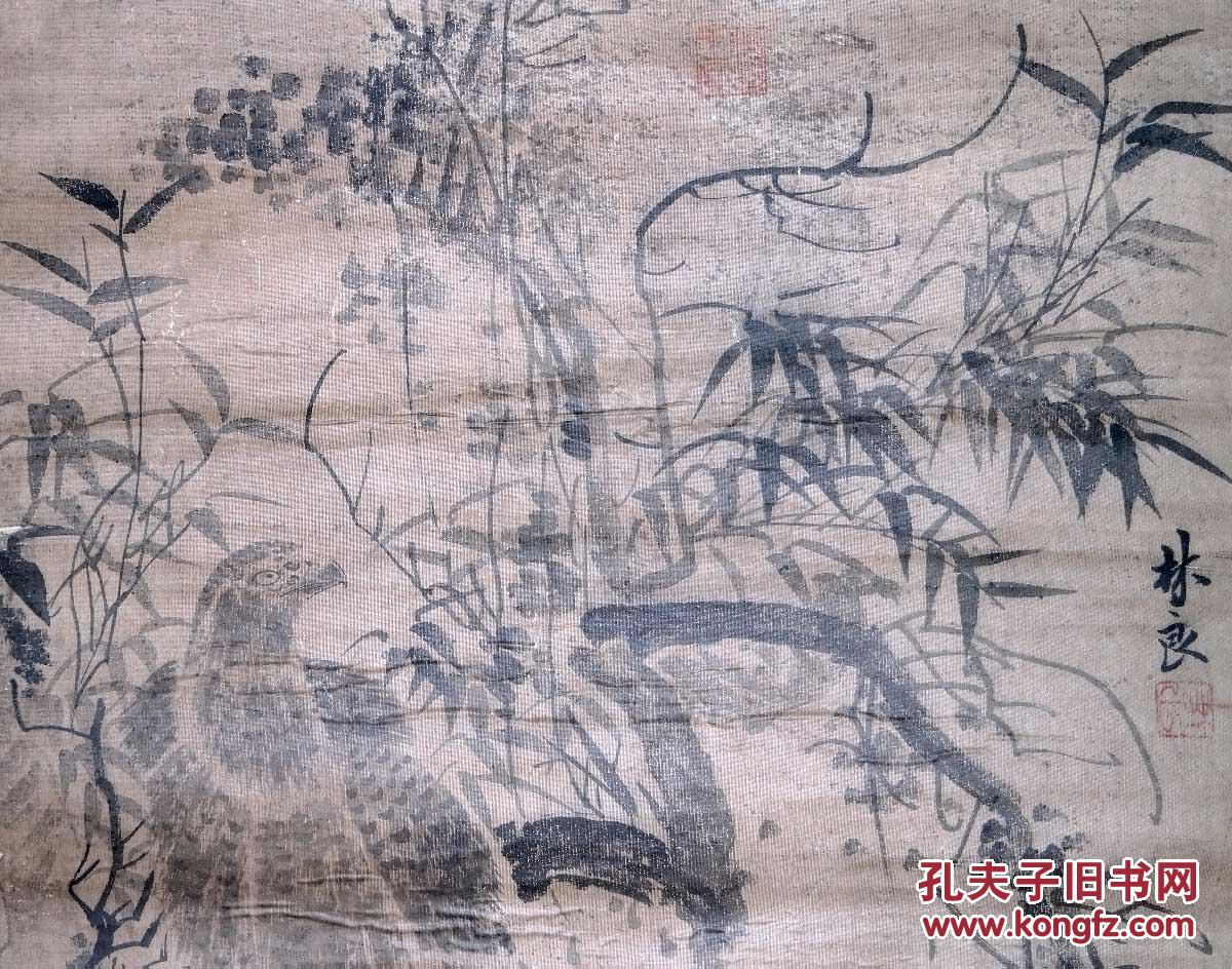 手绘古代名人字画老画图片