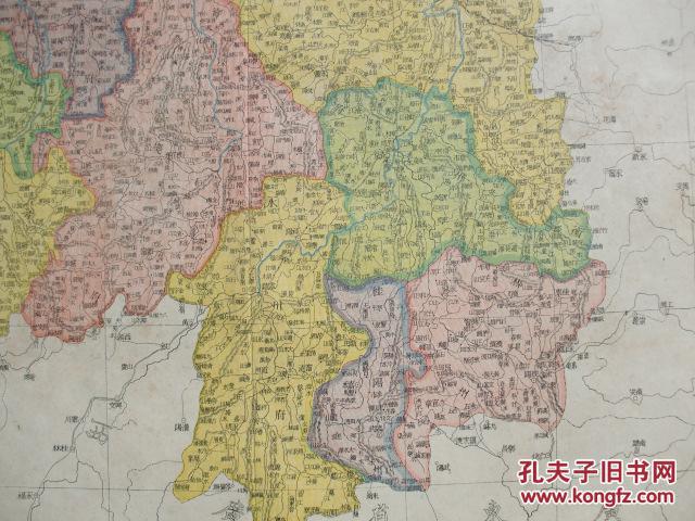 清光绪湖南地图辖长沙府 岳州府 常德府 永顺府 辰