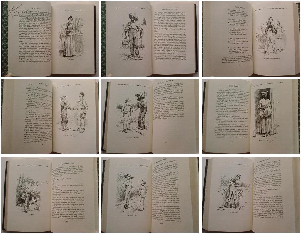 the adventuress of huckleberry finn 哈克贝利费恩历险记 三面刷金