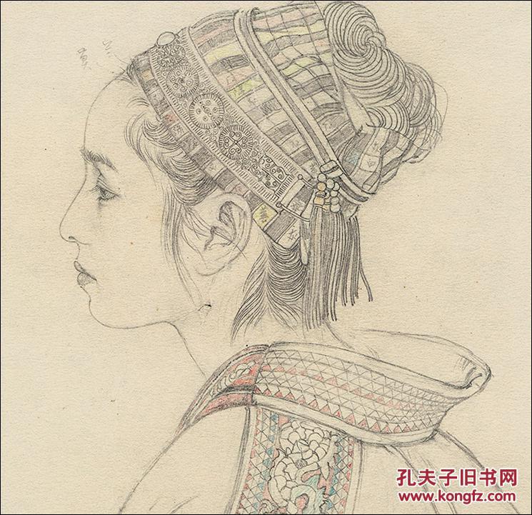 定制 近现代 何家英 人物003 人物 横幅包装裱 数字版画 仿古卷轴