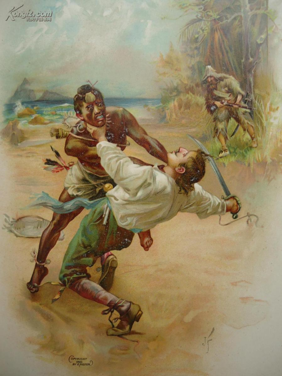 1895年daniel defoe - robinson crusoe - 丹尼尔笛福《鲁滨逊漂流记