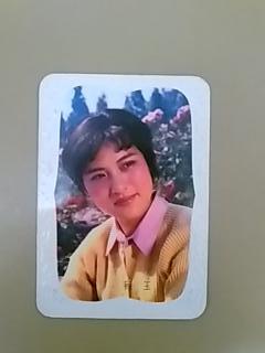 1981年年历卡--电影明星--顾玉琴.10cm*7cm【货号:37】