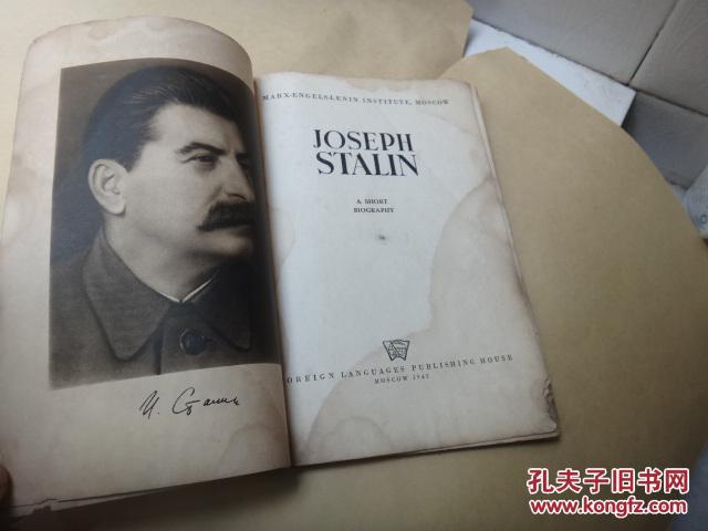 joseph stalin a short biography约瑟夫·斯大林一个