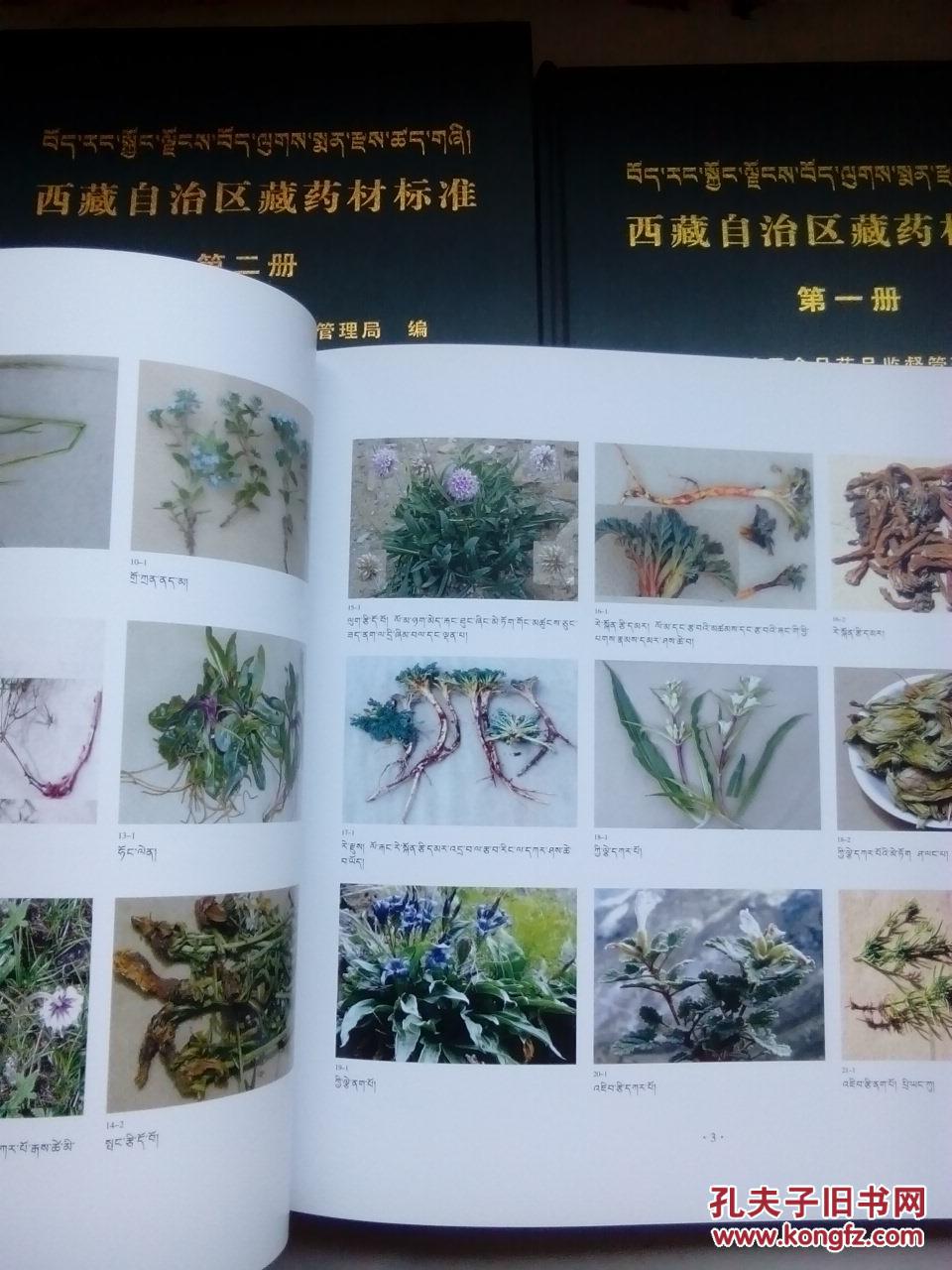 藏药图谱大全 著名藏药学家洛桑多吉编著,付委员长热地题词,收集1860