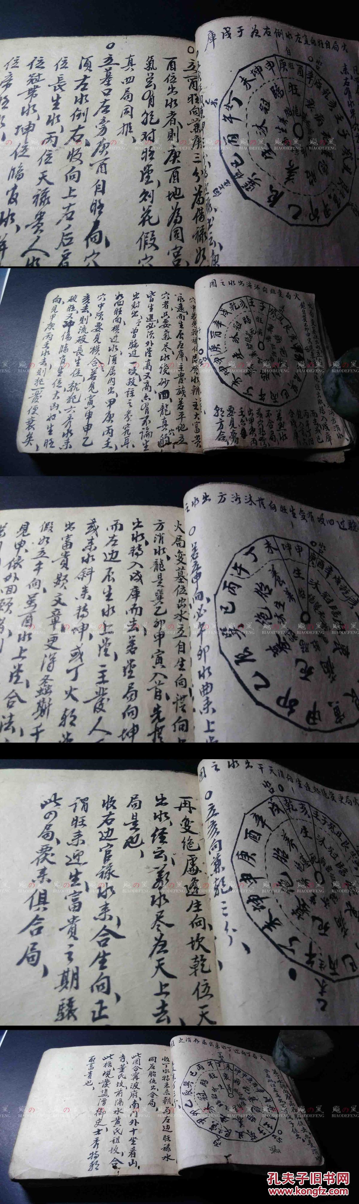 古本手抄 明季国师谭宽仲简著 青囊经 千金赋 用罗经口诀 玄空三卦