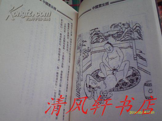 中国素女经 全一册 内附花营锦阵 黑白春 宫图 私藏品佳